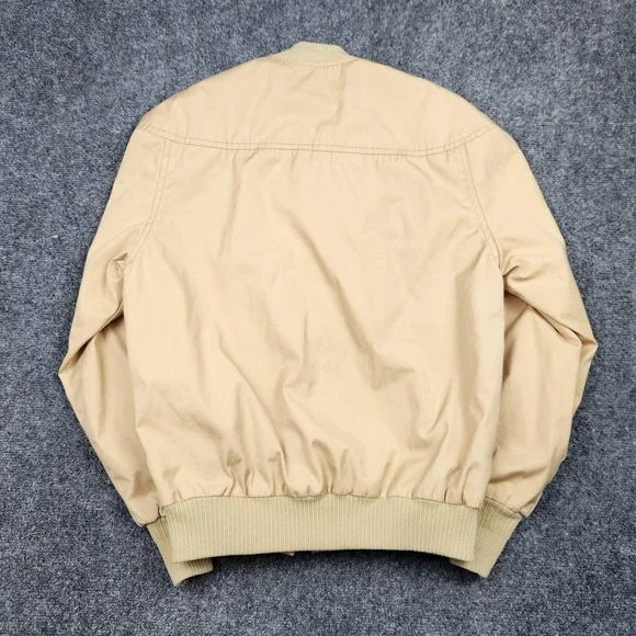 Vintage Land-N-Lakes Jacket Mens Medium Beige Cotton Bomber Talon Zip Lined 60s - Picture 5 of 9